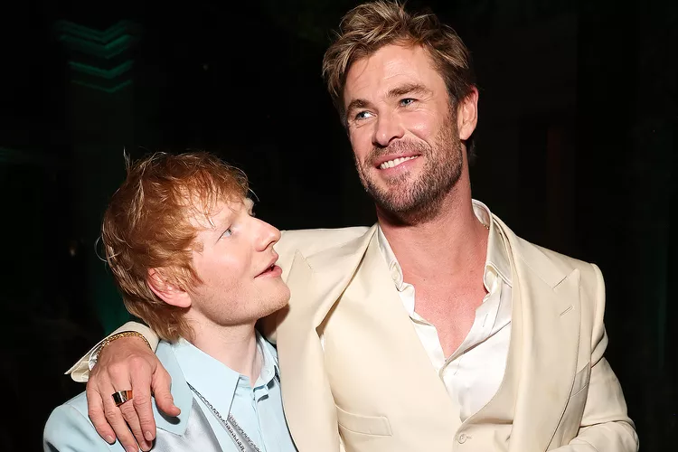 Chris Hemsworth and Ed Sheeran